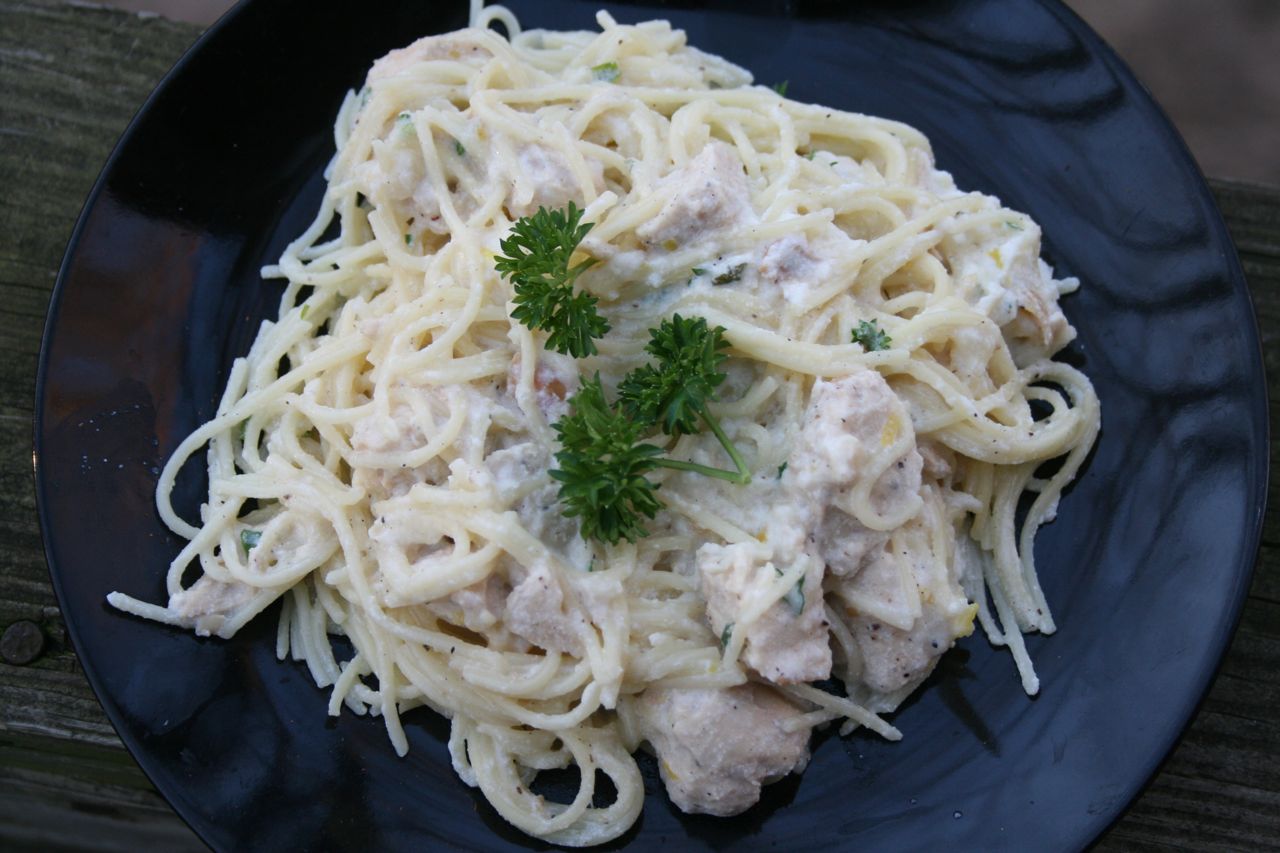 Recipe Shoebox Creamy Lemon Pepper Chicken and Pasta