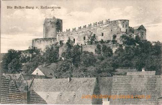 Zamki i pałace w Sudetach na starej pocztówce