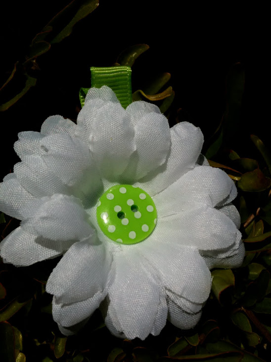 white shine green clip