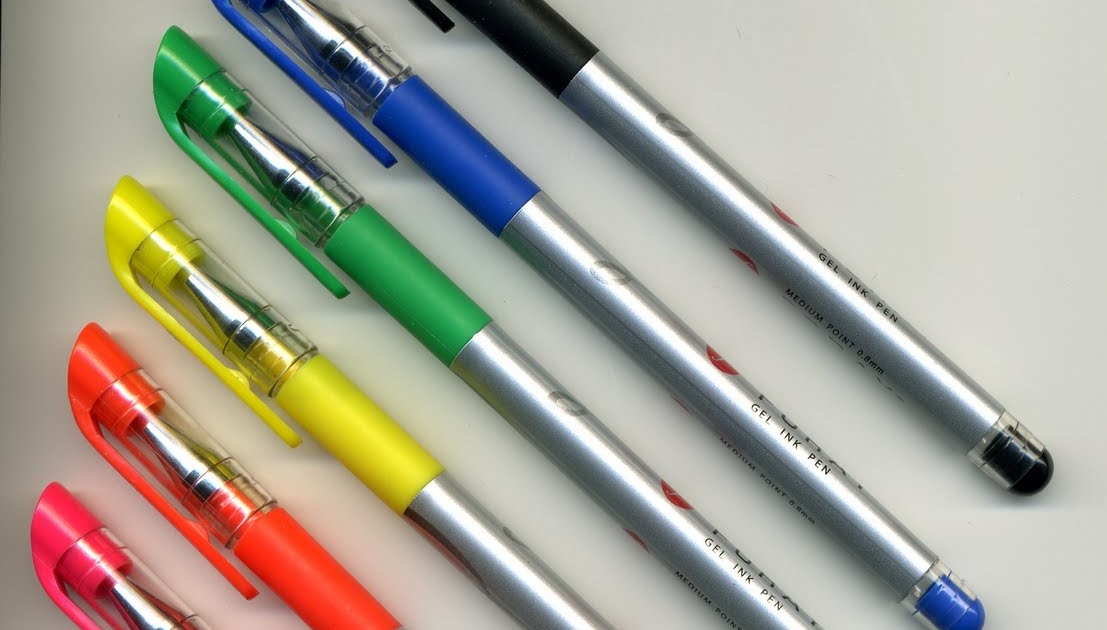 Pocket Blonde Foray Gelio Gel Ink Pens