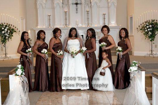 The Groomsmen wore tan tuxedos with chocolate vests and chocolate shoes The Groomsmen wore tan tuxedos with chocolate vests and chocolate shoes