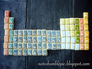Periodic table cookies via Not So Humble Pie