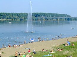 Vodoskok na plaži