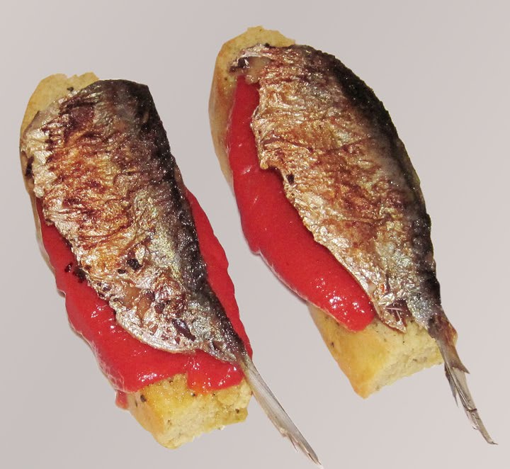 Jun Wang's Recipes Sardine Bruschetta