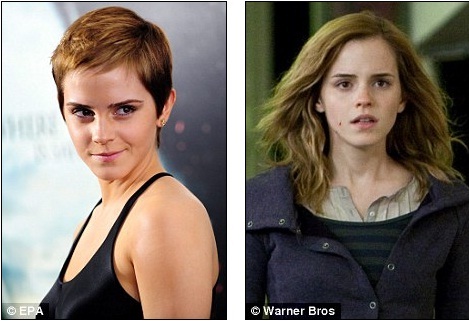 Now and then: Emma Watson will need to find a wig to re-shoot scenes for Now and then: Emma Watson will need to find a wig to re-shoot scenes for