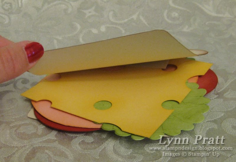 picnic basket with bologna sandwich card stamp n design store