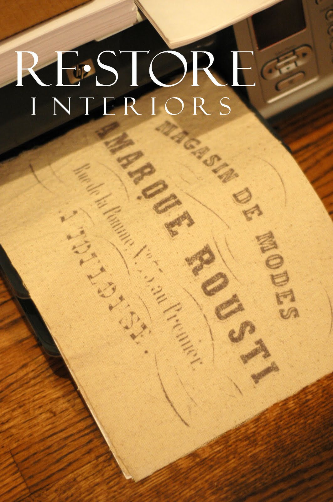 RESTORE INTERIORS Printing on Fabric