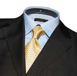 terno preto camisa amarela