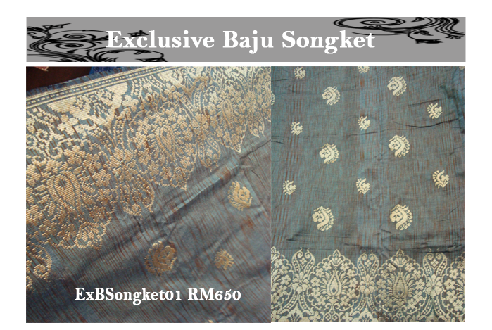 NEW -- RM650 (ExBSongket01) 4.5m -cotton- Benang Ikat