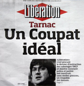 L'affaire de Tarnac Coupat+libe