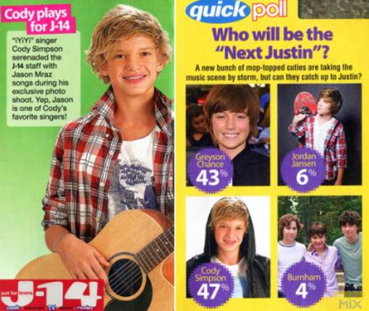 Cody Simpson will be next cody simpson and justin bieber. Cody Simpson will be next