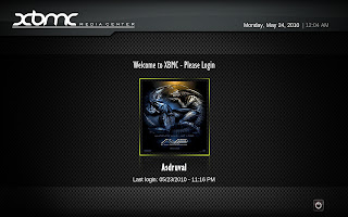 xbmc-cuenta de usuario