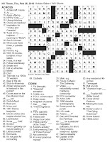The New York Times Crossword in Gothic: February 2010