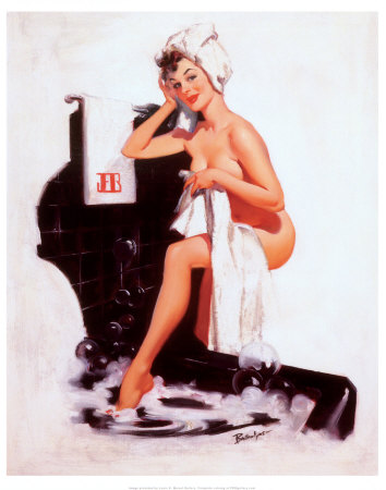 pin up girls art. Pin-Up Girl on the Telephone Art