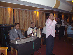 Arab Musicians performing on the "Nile Cruise ship, TOPAZ"