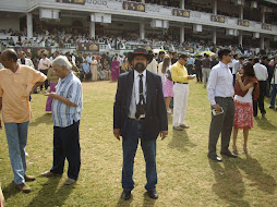 Author,Rudolph.A.Furtado in "Members Enclosure" on "Indian Derby-2008"