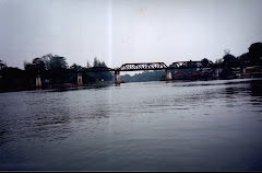 The entire"Bridge on the river Kwai" as seen while approaching by boat.(Thursday 23-12-2005)