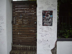 "Beatles Fans Graffitti" on Abbey road studio walls.