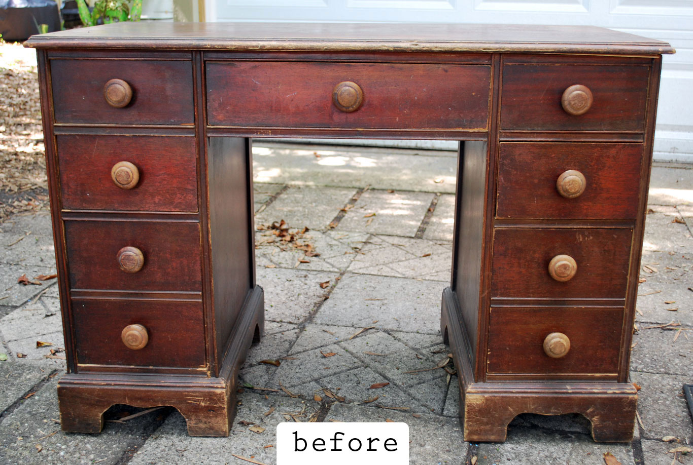 junk2funk Distressed Wooden Desk