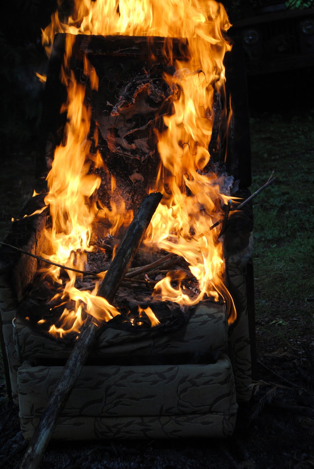 Burned Chair