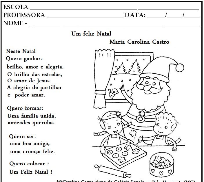 Ler com prazer: Poesias,Textos e Trabalhinhos de Natal para colorir I