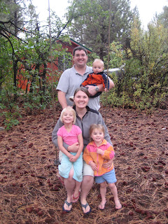 The Maestri family at Roland Lee cabin at Zion Naitonal Park