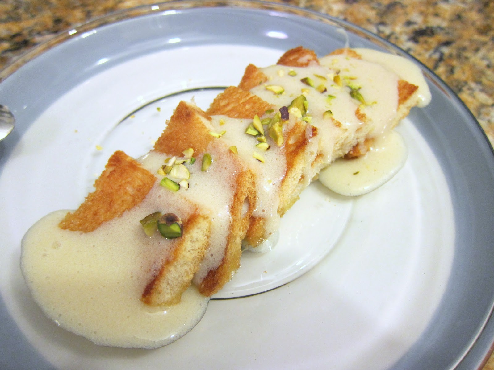 The Vegan Chronicle Indian Bread Pudding with Cardamom Sauce