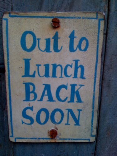 at lunch signs for office