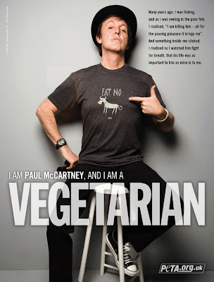Paul McCartney em campanha da PETA
