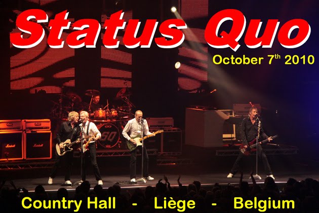 Status Quo (07oct10) at the "Country Hall", Liège, Belgium.