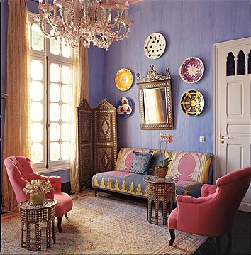 Blue Moroccan Bedroom