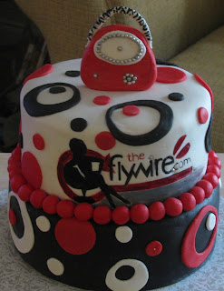 Sweet Endings by Stephanie: Retro Black, White and Red Cake