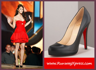 Megan Fox and Christian Louboutin Platform Pump Megan Fox wears Christian Louboutin