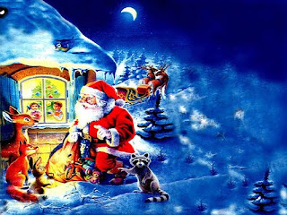 free santa background for christmas