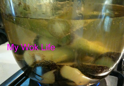 My Wok Life Cooking Blog - Homemade Water Chestnut and Sugar Cane Drink -
