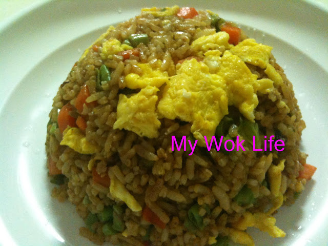 My Wok Life Cooking Blog - Vegetarian Fried Rice (with Egg) -