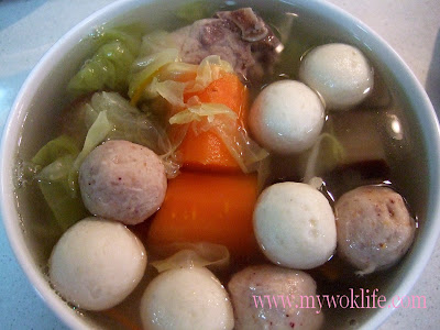 My Wok Life Cooking Blog - Assorted Clear Soup（什锦清汤） -