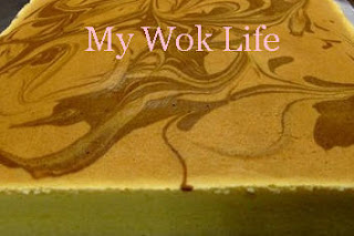 My Wok Life Cooking Blog - (Low-Fat) Marble Yogurt Cheese Cake -