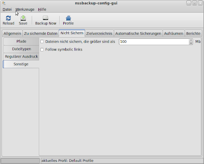 Das Backup-Programm Nssbackup