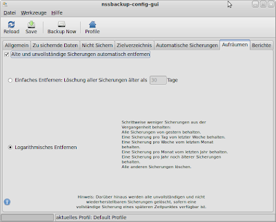 Das Backup-Programm Nssbackup