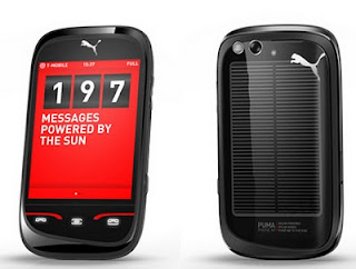 Solar powered cell phone