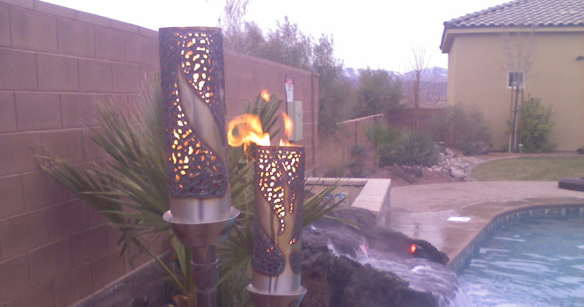 Gas Piping, Gas Tiki Torches. Salt Lake, Provo, Utah, Fire