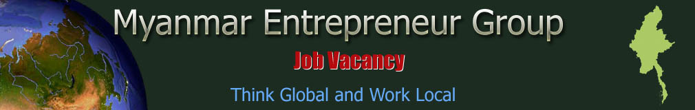 Myanmar Entrepreneur Job Vacancy