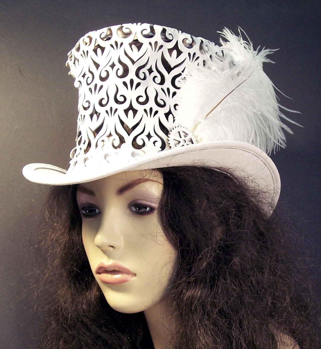 Tom Banwell—Leather and Resin Projects Ladies Bridal Top Hat