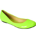 dressed and pressed - flat neon pump