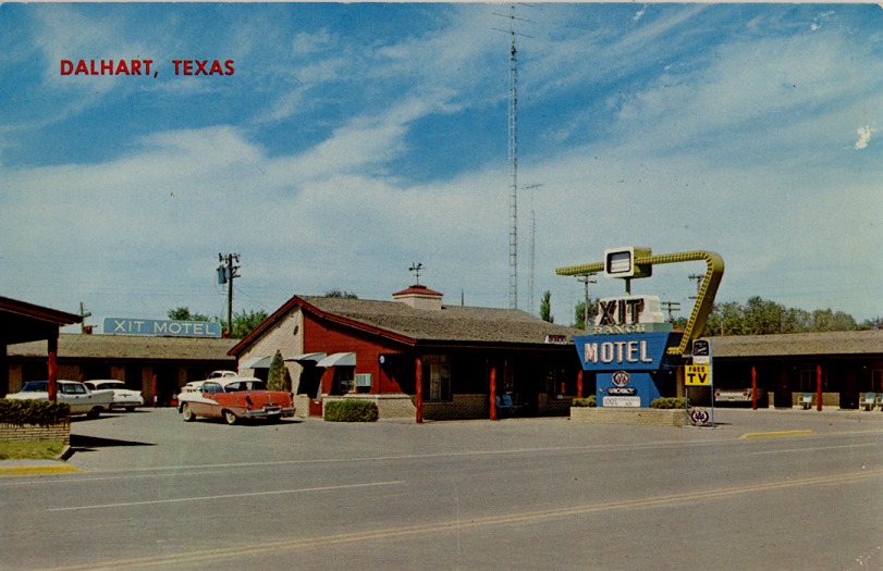 The Blog About the Postcards XIT Ranch Motel, Dalhart, Texas