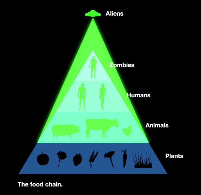 The True Food Chain. Posted by Geoff at 10:09 PM 0 comments. Labels: Zombies The True Food Chain. Posted by Geoff at 10:09 PM 0 comments. Labels: Zombies