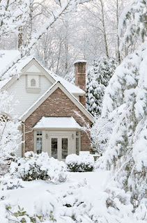 image of house in winter