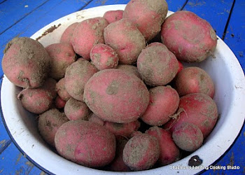 Organic red potatoes