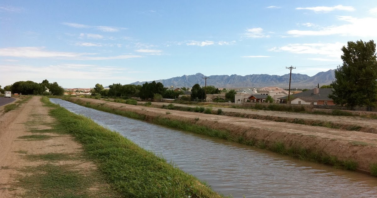 Upper Valley El Paso TX high water canal.